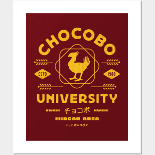 Chocobo University Emblem Posters and Art